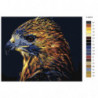 Пестрый орел 100х125 Раскраска картина по номерам на холсте