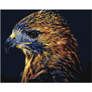 Пестрый орел Раскраска картина по номерам на холсте
