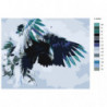 Атакующий орел Раскраска картина по номерам на холсте