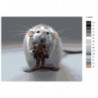 Мышонок с мишкой Раскраска картина по номерам на холсте