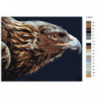 Голова летящего орла Раскраска картина по номерам на холсте