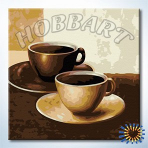 Кофе Раскраска по номерам акриловыми красками на холсте Hobbart
