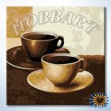 Кофе Раскраска по номерам на холсте Hobbart