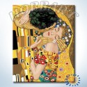 Поцелуй (Репродукция Густав Климт) Раскраска по номерам на холсте Hobbart