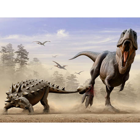  Дасплетозавр против эвоплоцефала Super 3D пазлы с эффектом трехмерного объемного изображения 10331