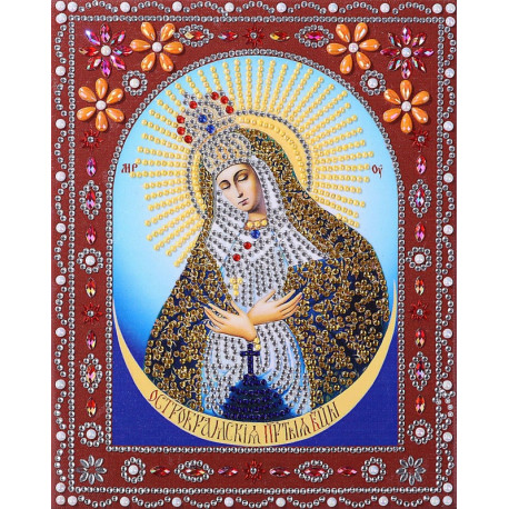  Остробрамская Пресвятая Богородица Алмазная картина фигурными стразами IF001