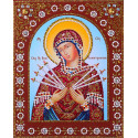 Пресвятая Богородица Семистрельная Алмазная картина фигурными стразами