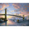Бруклинский мост Раскраска картина по номерам на холсте