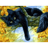  Осенний кот Раскраска картина по номерам на холсте Белоснежка 296-AS