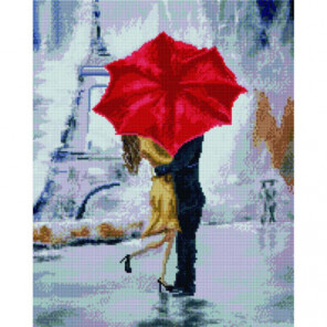 Парижский поцелуй под зонтом Алмазная мозаика вышивка Painting Diamond