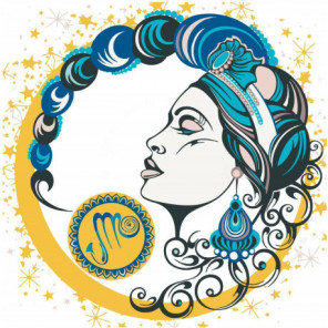 Девушка скорпион, знак зодиака 100х100 Раскраска картина по номерам на холсте