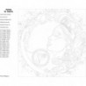 Девушка скорпион, знак зодиака 100х100 Раскраска картина по номерам на холсте