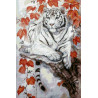  Восточный тигр Алмазная мозаика вышивка Паутинка М-372