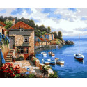 Средиземноморье Раскраска картина по номерам на холсте