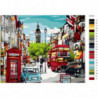 Улица Лондона, Биг Бен 80х100 Раскраска картина по номерам на холсте