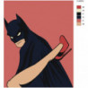 Бэтмен и женщина 80х100 Раскраска картина по номерам на холсте
