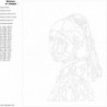 Девушка с жемчужной серёжкой. Ян Вермеер 100х125 Раскраска картина по номерам на холсте