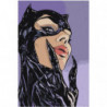 Женщина кошка Раскраска картина по номерам на холсте