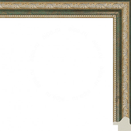 Камерон (зеленый) Рамка для картины без подрамника N252
