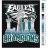 Eagles Champions Раскраска картина по номерам на холсте
