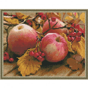  Спелые яблоки Картина мозаикой с нанесенной рамкой на подрамнике Molly KM0203