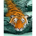 Тигровые воды Алмазная вышивка мозаика Гранни