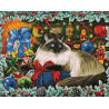 Раскладка - макет Рождественские Цвета Алмазная вышивка мозаика Гранни AG2422