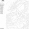 Девушка и дракон, абстракция 100х125 Раскраска картина по номерам на холсте