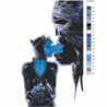 Поцелуй бэтмена и женщины-кошки 80х120 Раскраска картина по номерам на холсте