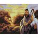 Иисус Раскраска картина по номерам на холсте