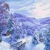  Снежная сказка Раскраска картина по номерам на холсте KH0438