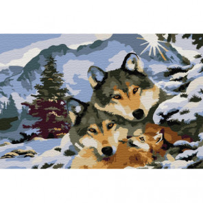 Волчьи узы Раскраска картина по номерам на холсте