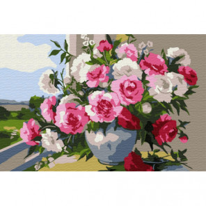 Оттенки роз Раскраска картина по номерам на холсте