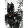 Бэтмен Раскраска картина по номерам на холсте