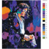 Michael Jackson Neon 80х100 Раскраска картина по номерам на холсте