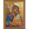 Икона. Богоматерь с младенцем Алмазная вышивка мозаика на подрамнике