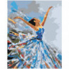 Танцующая балерина 40х50 Раскраска картина по номерам на холсте