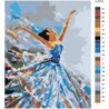 Танцующая балерина 40х50 Раскраска картина по номерам на холсте