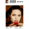 Сложность и количество цветов Анджелина Джоли Раскраска картина по номерам на холсте МСА615