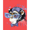  Стильная обезьянка Алмазная мозаика на подрамнике LG188