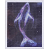 Фото холста Неоновый кит Алмазная мозаика на подрамнике LG242