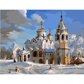 Суздаль. Покровский собор Раскраска картина по номерам на холсте