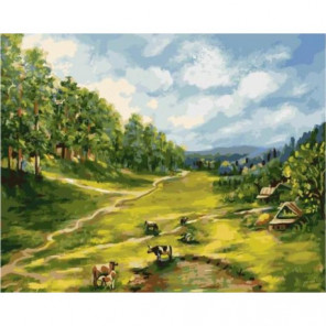 Тихая долина Раскраска картина по номерам на холсте