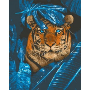 Сложность и количество цветов Загадочный тигр Раскраска картина по номерам на холсте GX32512