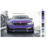 Холст с палитрой цветов BMW Раскраска картина по номерам на холсте с флуоресцентными красками AAAA-M001-100x150