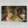 Пример в интерьере Зелёная фея Раскраска картина по номерам на холсте AAAA-FIR311-80x120