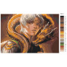 Палитра цветов Юноша и дракон Раскраска картина по номерам на холсте AAAA-GDS111-100x150