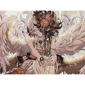Палитра цветов Ангел Раскраска картина по номерам на холсте AAAA-FIR114-60x80