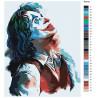 Палитра цветов Джокер Раскраска картина по номерам на холсте с неоновыми красками AAAA-RS010