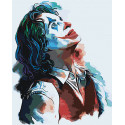 Джокер Раскраска картина по номерам на холсте с неоновыми красками